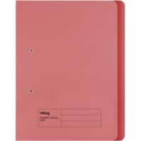 Viking Spiral File Folio Red Manila 285 gsm 2 Holes Pack of 50