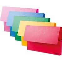 Office Depot Document Wallet Foolscap 285 gsm Assorted Pack of 10