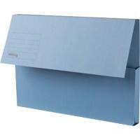 Viking Document Wallet Foolscap Manila Landscape 34.8 (W) x 3.2 (D) x 24 (H) cm Blue Pack of 50