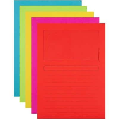 Office Depot Folder 6056181 A4 Manila 22 (W) x 31 (H) cm Assorted Pack of 50