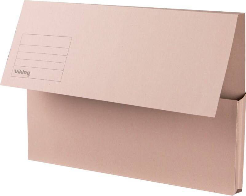 Viking Document Wallet Foolscap Manila Landscape 35.4 (W) x 3.2 (D) x 24.3 (H) cm Buff Pack of 50