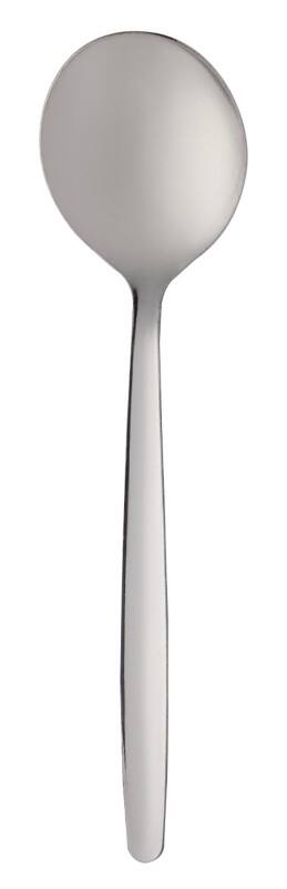 Genware Soup Spoon Stainless Steel Silver Pack of 12