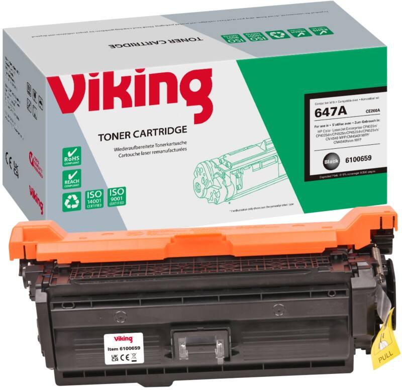 Viking 647A Compatible HP Toner Cartridge CE260A Black