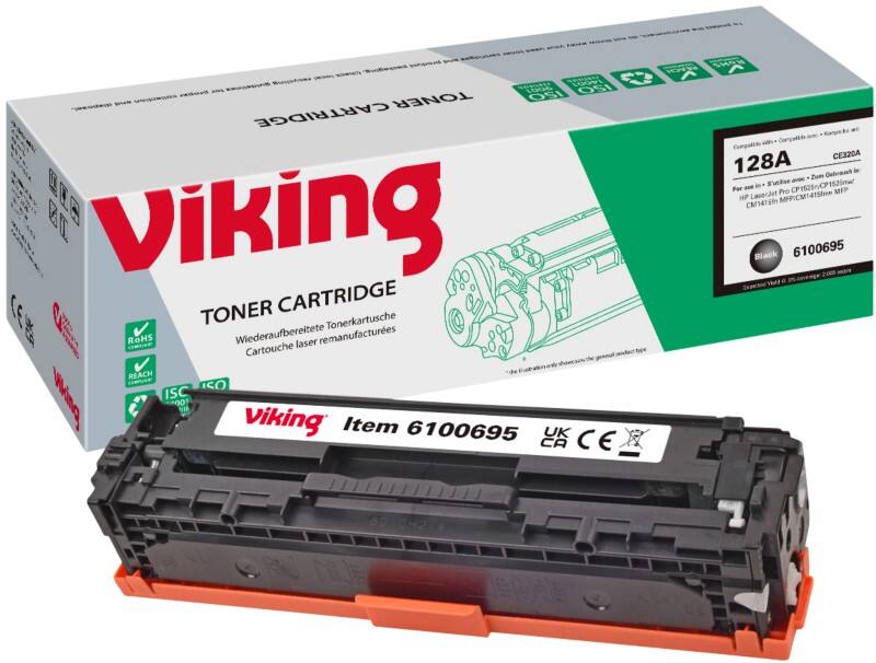 Viking 128A Compatible HP Toner Cartridge CE320A Black