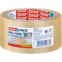 tesapack Packaging Tape Extra Strong PVC 50mm x 66m Transparent