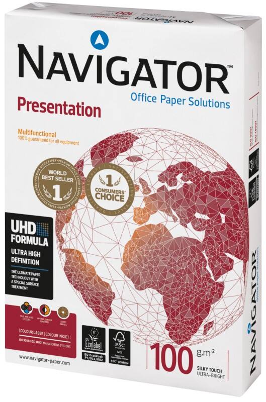 Navigator Presentation A3 Printer Paper 100 gsm Smooth White 500 Sheets