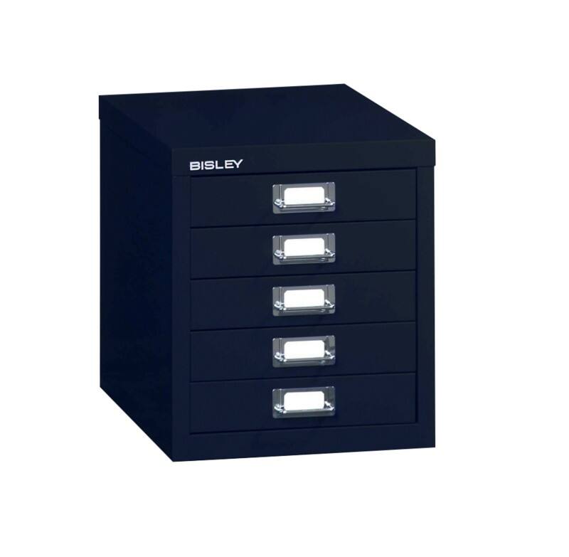 Bisley Steel Desktop Drawer 5 Drawers Not Lockable 279 x 380 x 325 mm Black
