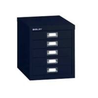 Bisley Filing Cabinet with 5 Drawers H125NL 280 x 380 x 325mm Black