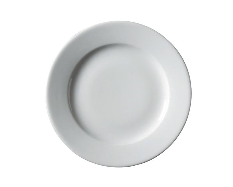 GENWARE Winged Plate Porcelain 23cm White Pack of 6