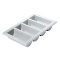 GENWARE Cutlery Tray 53.34 x 33.02cm Plastic Black