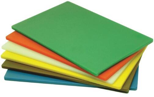 Genware Chopping Board Polyethylene Low Density White
