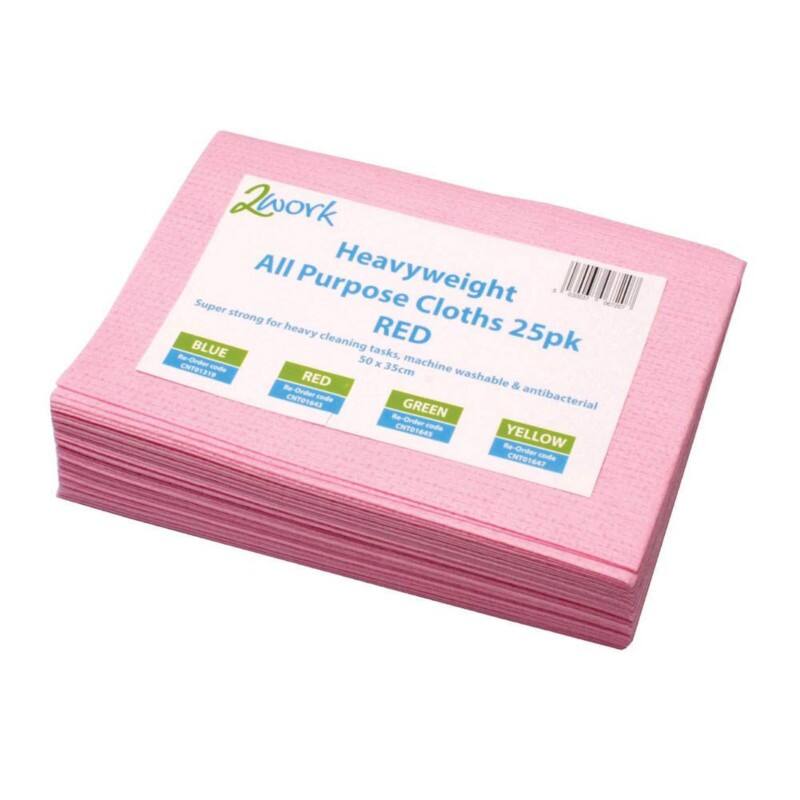 Robert Scott Cleaning Cloth Heavyweight Pink Pack of 25