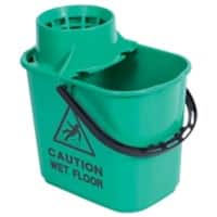 Robert Scott Mop Bucket with Wringer Plastic Green 15L