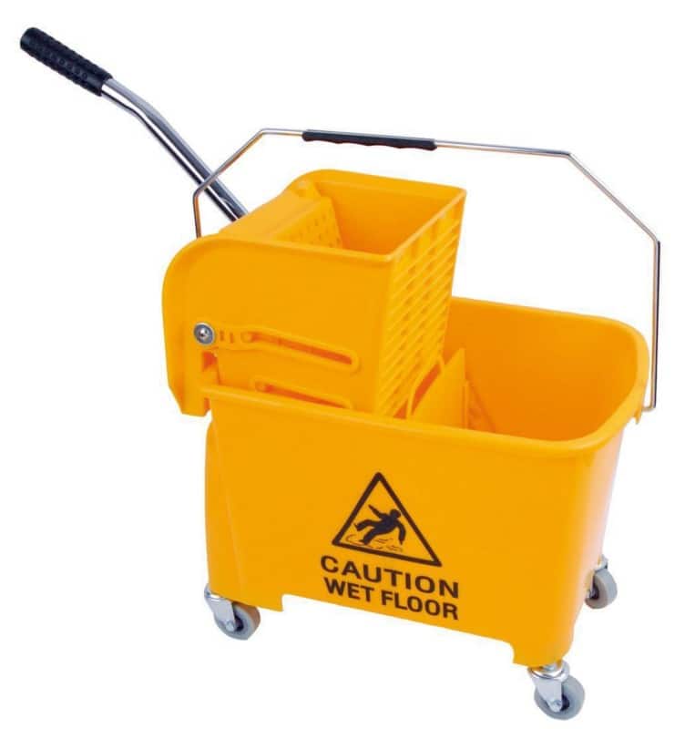 Robert Scott Mop Bucket with Wringer Plastic Yellow 20L