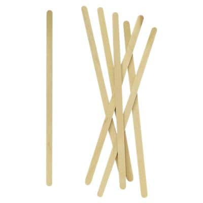 Plastico Disposable Stirrers Birchwood 0.5 x 0.1 x 14cm Brown Pack of 1000