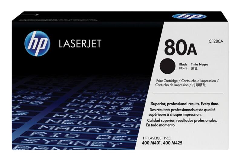 HP 80A Original Toner Cartridge CF280A Black