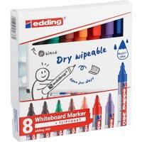 edding 360 No Whiteboard Marker Assorted Medium Bullet 1.5-3 mm 8 Pieces