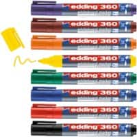 edding 360 Whiteboard Marker Medium Bullet Assorted Pack of 8