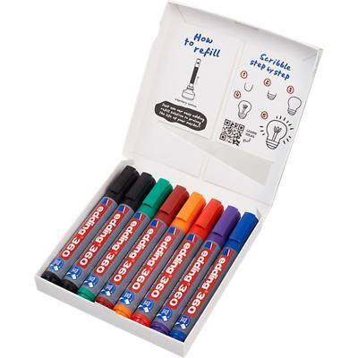 edding 360 Whiteboard Marker Medium Bullet Assorted Pack of 8