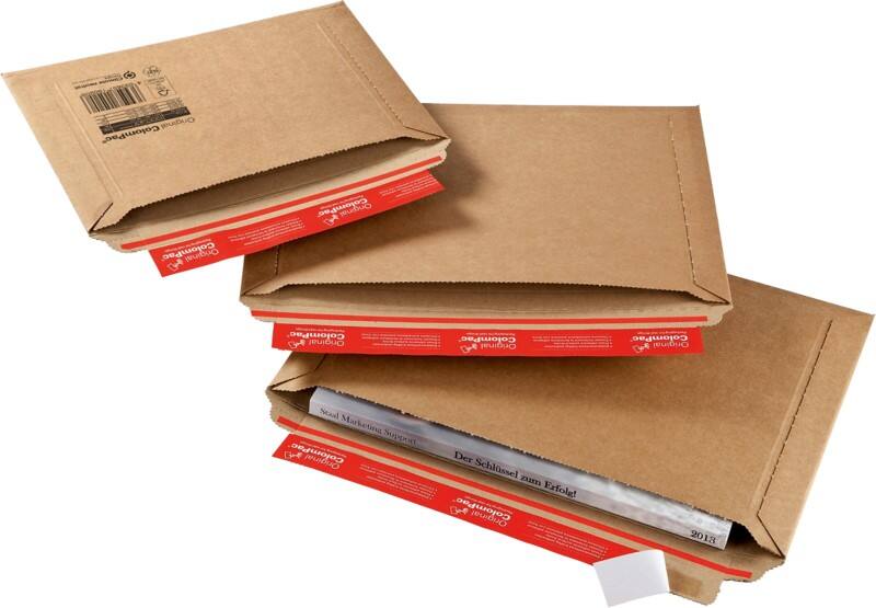 ColomPac Corrugated Cardboard Envelopes 250 (W) x 353 (D) x 30 (H) mm Brown Pack of 20