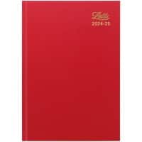 Letts Academic Diary 2024, 2025 A5 Weekly Red A3XRD
