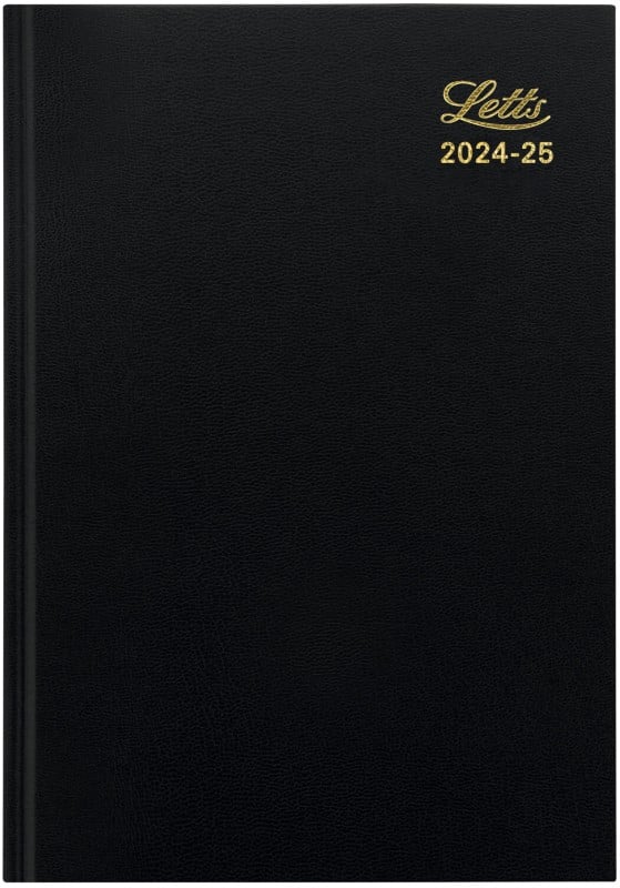 Letts academic diary 2024, 2025 a5 weekly black a3xbk