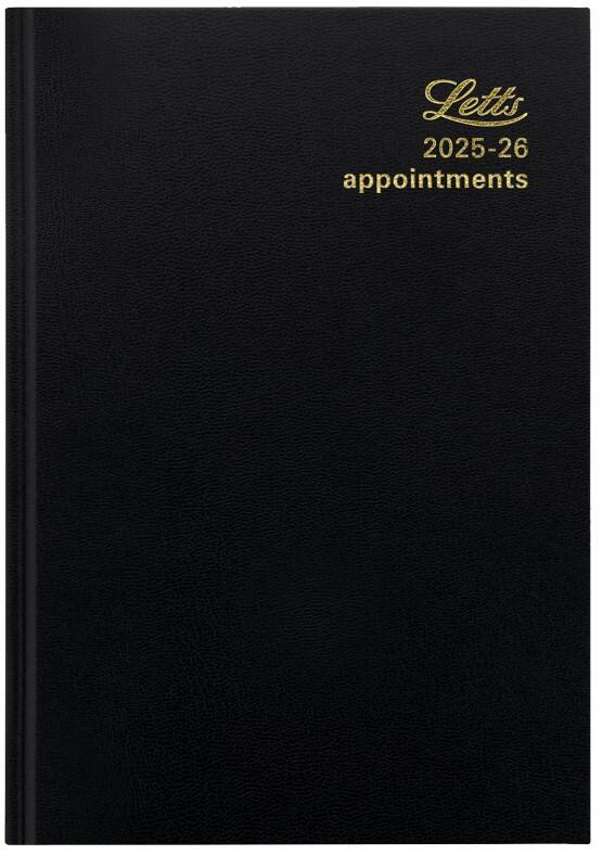 Letts Academic Diary 2025, 2026 A5 1 Day per page Black A1XBK