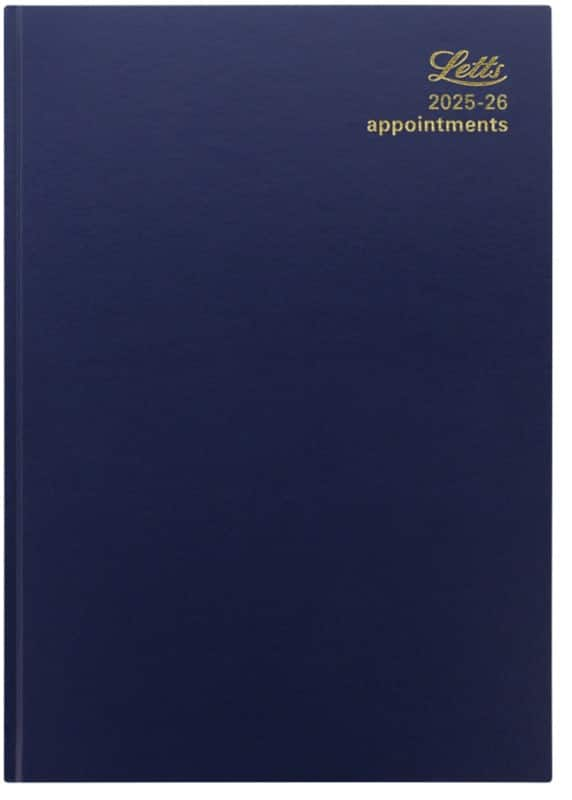 Letts academic diary 2024, 2025 a4 1 day per page blue a1zbl