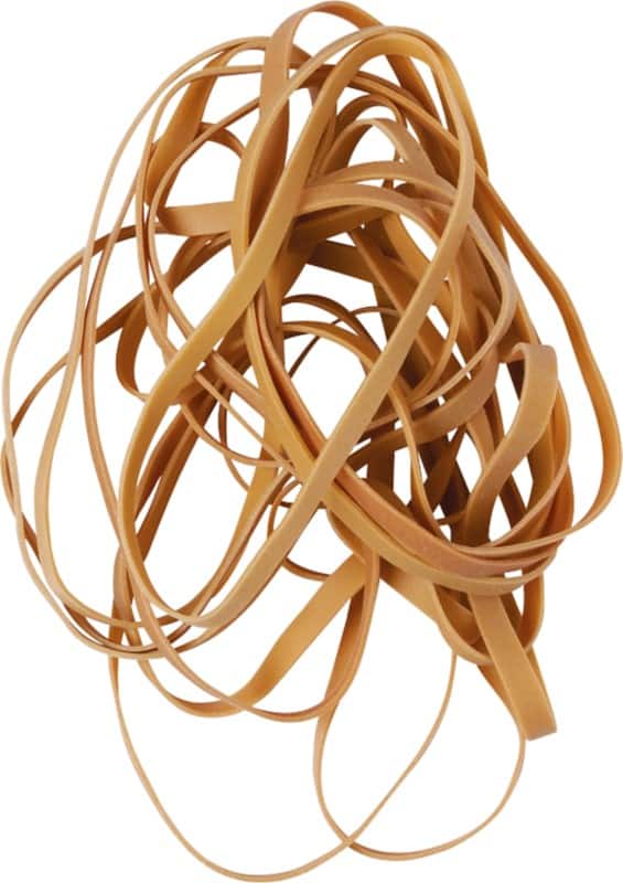 Viking Rubber Bands 150 x 6 mm Ø 100 mm Beige 500 g