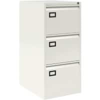 Bisley Filing Cabinet AOC 3 Drawers Chalk White 470 x 622 x 1,016 mm