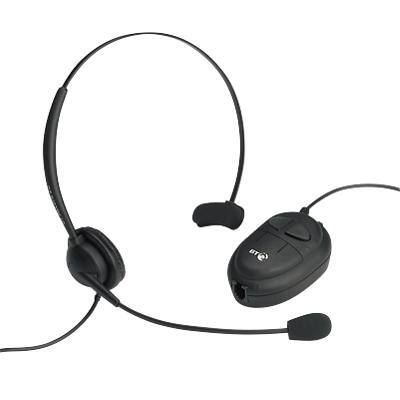 BT ACCORD 10 Wired Headset Over the Head With Noise Cancellation Black