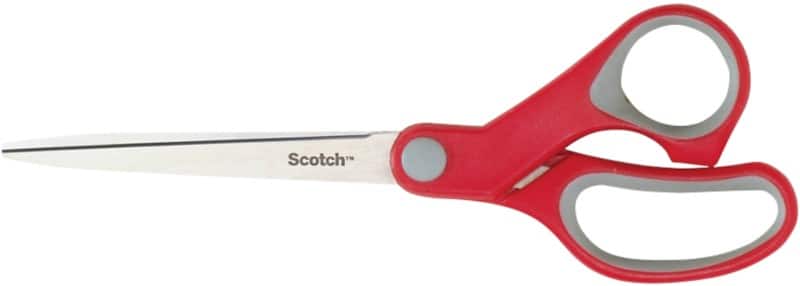 Scotch Comfort Suitable For Lefthanded People Scissors 180 mm Stainless Steel Red