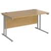 Premier Straight Desk 725H x 800D x 1400W mm in Oak