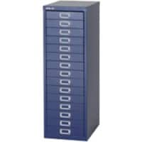 Bisley Steel Multi Drawer Cabinet 15 Drawers Blue 279 x 380 x 860 mm Blue