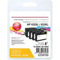 Office Depot 932XL / 933XL Compatible HP Ink Cartridge C2P42AE Black, Cyan, Magenta, Yellow Pack of 4 Multipack