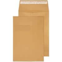 Blake Cream Manilla Gusset Window Envelope Peel and Seal C4 229x324x25mm 140 gsm Pack of 100