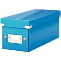 Leitz Click & Store WOW CD Storage Box Laminated Cardboard Blue 143 x 352 x 136 mm