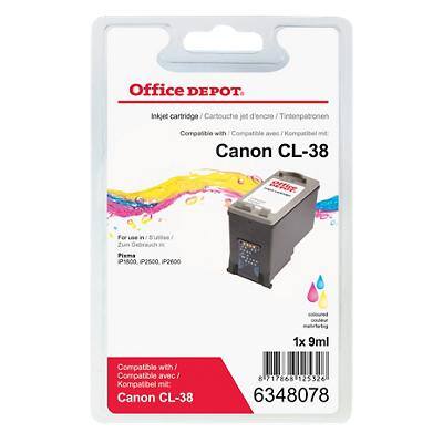 Office Depot Compatible Canon CL-38 Ink Cartridge 3 Colours