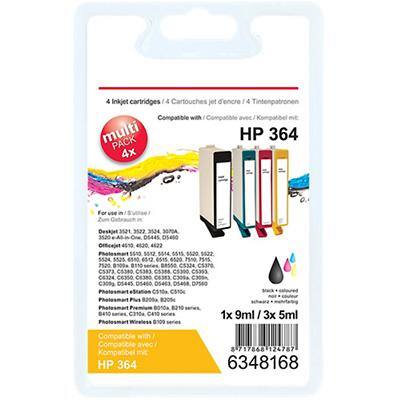 Office Depot 364 Compatible HP Ink Cartridge SD534EE Black, Cyan, Magenta, Yellow Pack of 4 Multipack