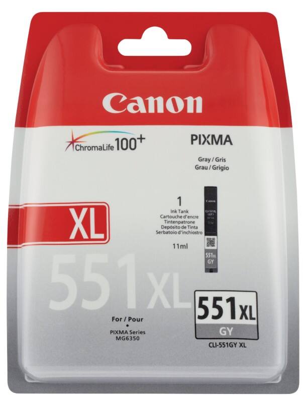 Canon CLI-551GY XL Original Ink Cartridge Grey