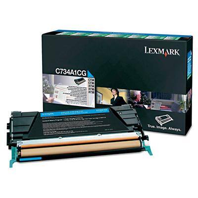 Lexmark X746A1CG Original Toner Cartridge Cyan