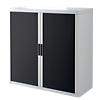 Paperflow Roll Door Cabinet EasyOffice White, Black 1,100 x 415 x 1,040 mm