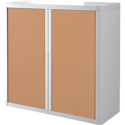 Paperflow Roll Door Cabinet EasyOffice White, Beech 1,100 x 415 x 1,040 mm