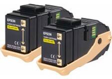 Epson 0606 Original Toner Cartridge C13S050606 Yellow Duopack Pack of 2