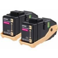 Epson 0607 Original Toner Cartridge C13S050607 Magenta Duopack Pack of 2