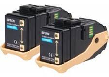 Epson 0608 Original Toner Cartridge C13S050608 Cyan Duopack Pack of 2