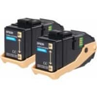 Epson 0608 Original Toner Cartridge C13S050608 Cyan Duopack Pack of 2