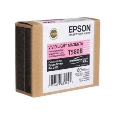 Epson T580 Original Ink Cartridge C13T580B00 Light Magenta