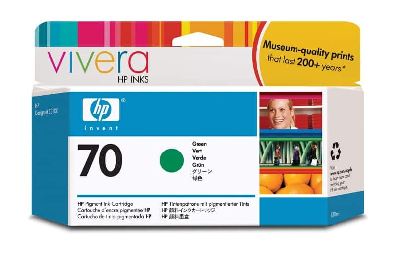 HP 70 Original Ink Cartridge C9457A Green