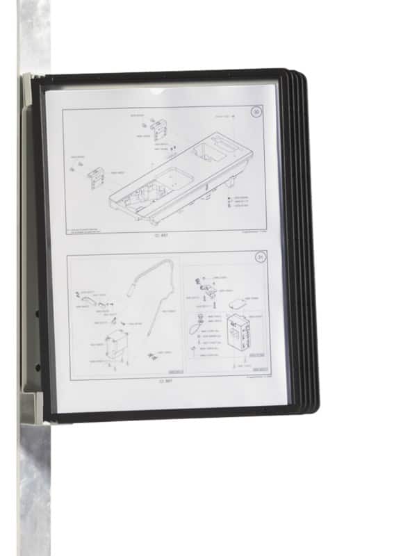 DURABLE Vario Display Panel System 5 Panels A4 PP (Polypropylene), Metal Black